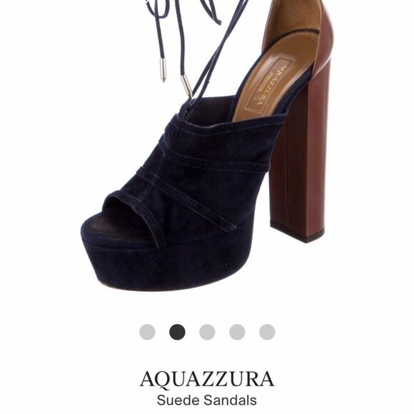 Aquazurra Firenze platform sandals. Size 37. - Picture 6 of 6